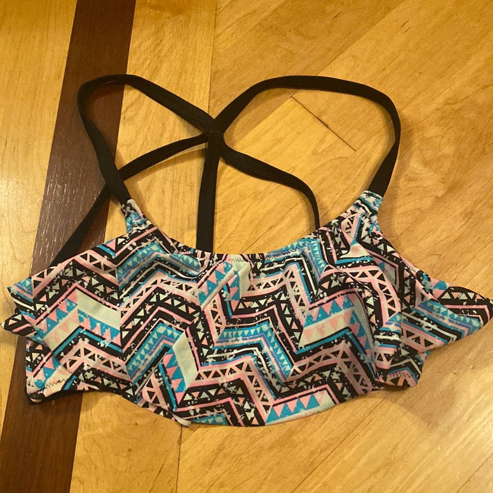 Pink swim top